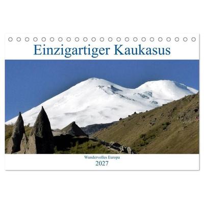 Einzigartiger Kaukasus (Tischkalender 2027 DIN A5 quer), CALVENDO Monatskalender