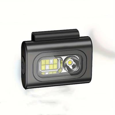 wiederaufladbares LED-Sicherheitslicht – gut sichtbare, magnetische Clip-on-Hut-Taschenlampe zum Laufen und Gehen bei Nacht wandern