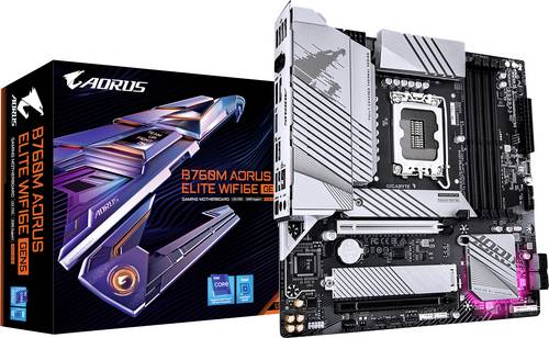 Gigabyte B760M A E WF6E GEN5 Mainboard Sockel (PC) Intel 1700 Formfaktor (Details) Micro-ATX Mainboard-Chipsatz Intel B760