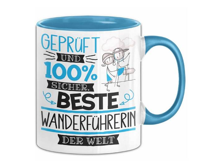 Trendation Tasse Beste Wanderführerin Der Welt Tasse Geschenk für Eine Wanderführerin