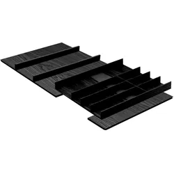 Move Besteckeinsatz Set Easy Line für Korpusbreite 800 - 900 mm, Besteckkasten, Schwarz
