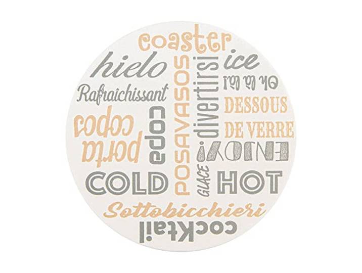 Untersetzer Parole 210 G/M2 Ø 9 Cm Weiss Feinkarton - 6000 Un.