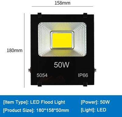 Inspire Select Outdoor LED Flood Light Waterproof Security Spotlight 10W, 20W, 30W, 50W, 70W, 100W & 200W Garden, Garage & Stadium L 50w 6000 K White Light