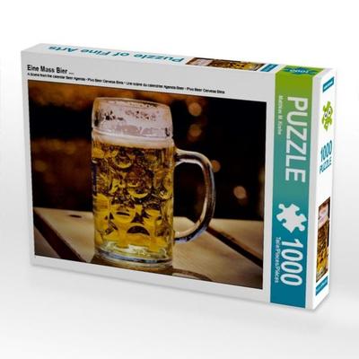 CALVENDO Puzzle Eine Mass Bier... | 1000 Teile Lege-Größe 64 × 48 cm Foto-Puzzle für glückliche Stunden