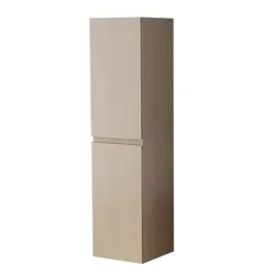 Badschrank holz-hell Hochglanz Hochschrank Badezimmerschrank Badmöbel Badausstattung Badezimmer Bad Schrank Handtuchschrank Hängeschrank Zug Jet-Line