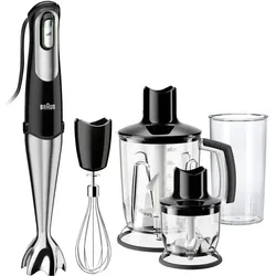 Braun MultiQuick 7 MQ7045X, Stabmixer, Silber, Schwarz