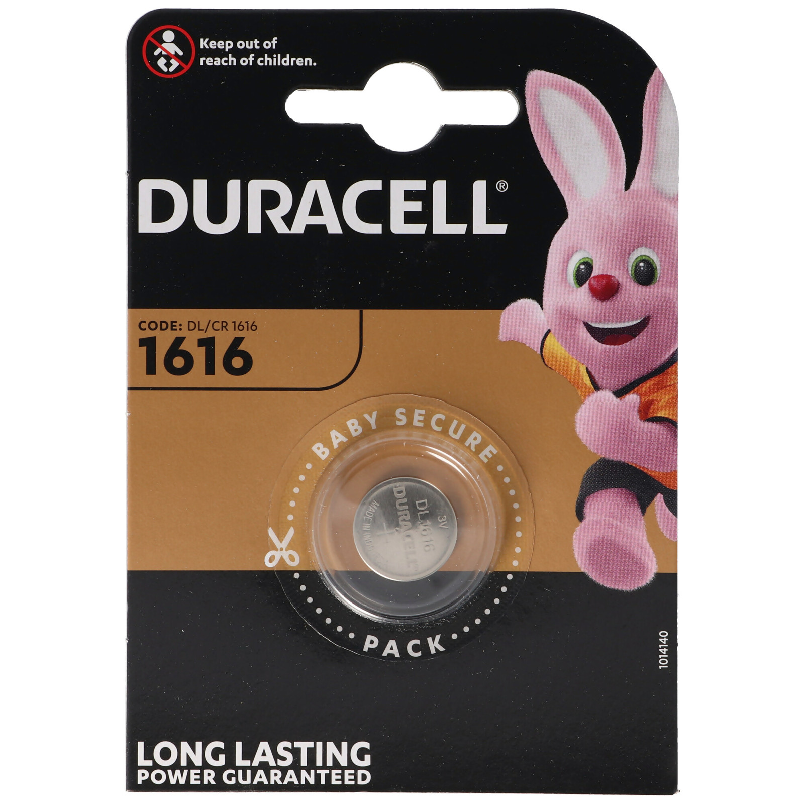 Duracell CR1616 Lithium Batterij 3V Blisterverpakking