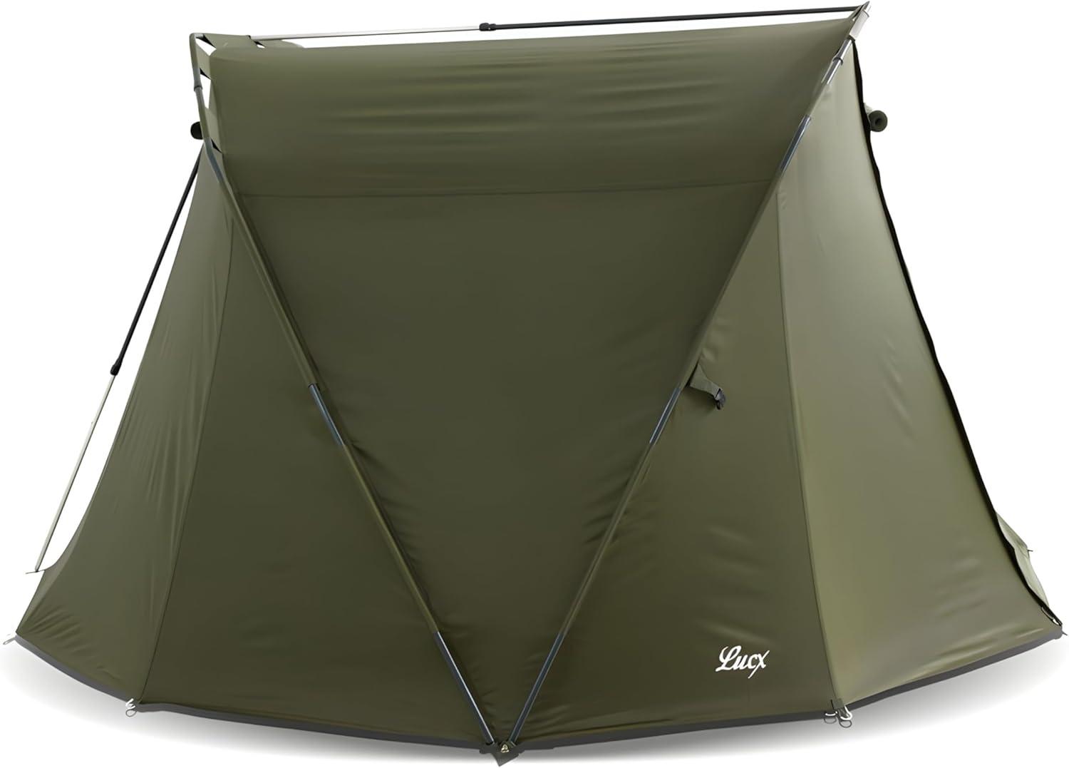 Caracal Bivvy, Zelt für 1 bis 2 Personen, Karpfenfischzelt, 295 x 290 x 165 cm, Wassersäule: 10.000 mm, Campingzelt