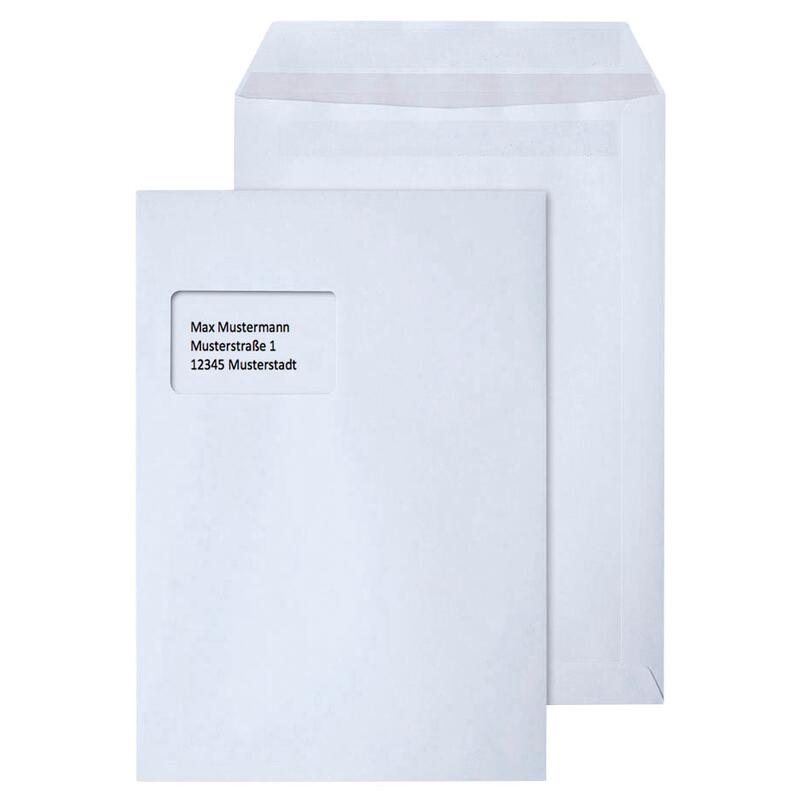 STEINMETZ Versandtaschen DIN C4 weiß 2343PR