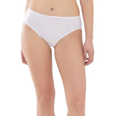Slip MEY "Joan", Damen, Gr. 46, weiß, Single Jersey, Obermaterial: 77% Polyamid, 23% Elasthan, körpernah, Unterhosen Slip, flacher Bund, kein Einschneiden