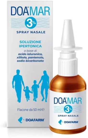 DOAFARM GROUP Srl DOAMAR 3% Spray Nasale Soluzione Ipertonica, 50 ml