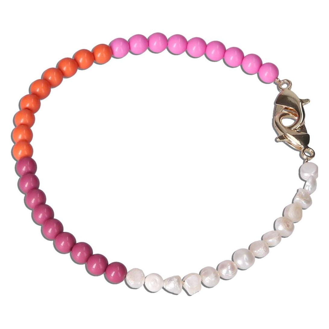 Casetastic Wrist band Beads and Pearls - Purple/Pink/Orange (30cm) (CT-128459)