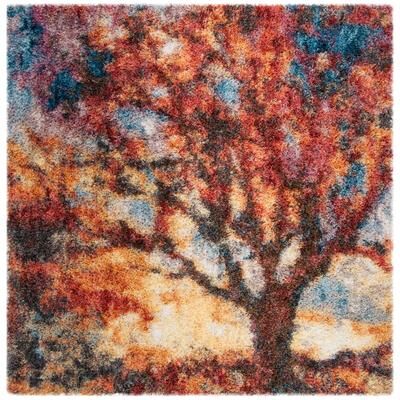 SAFAVIEH Gypsy Shag Kyla Abstract 2-inch Thick Rug