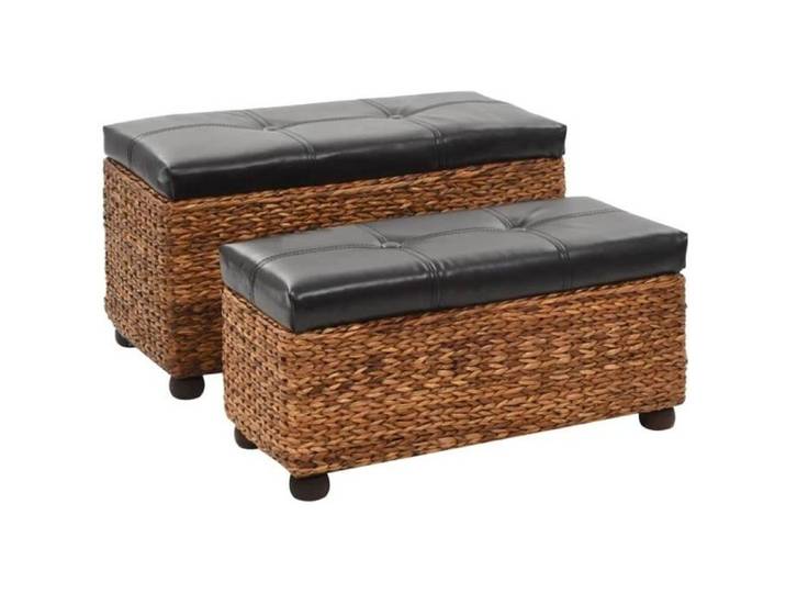 5127Magnifique Grand Ensemble de bancs Meubles Bas Banc - Bancs coffres banquette design contemporain Meuble de Jardin - 2 pcs Jac