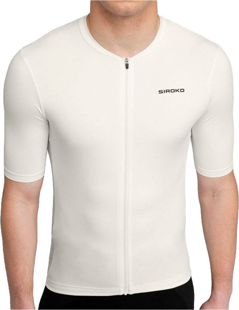 Siroko core rim drive maillot manga corta hombre Blanco (XL)