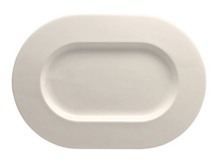 Rosenthal Servierplatte Brillance Weiss Platte 41 cm, Bone China, (Platten), Platten