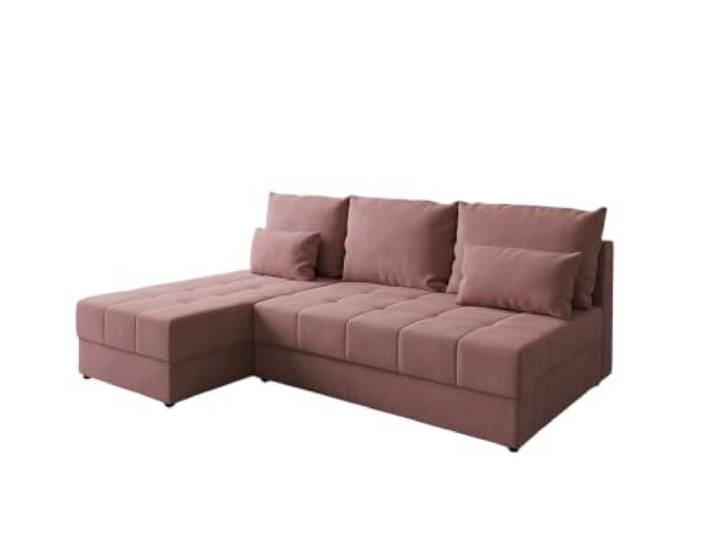 Furnelo Merida Slim Ecksofa L Bonell Schlaffunktion Bettkasten