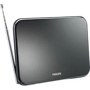Philips Zimmerantenne SDV6224/12 mit Verstärker, für DVB-T2 Fernsehen, DAB+ Radio, mit LTE-Filter