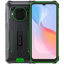 Blackview BV6200 Pro (128 GB, Black, Grün, 6.56", Triple SIM, 4G), Smartphone, Grün, Schwarz