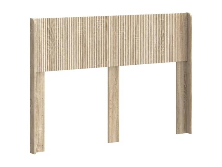 KTHLBRH Kopfteil für Bett, Sonoma-Eiche, aus Holz, mit Leisten, Montage auf Bettrahmen, vertikale Leisten, einfache Reinigung, Verwendung im Innenbereich, moderner Stil