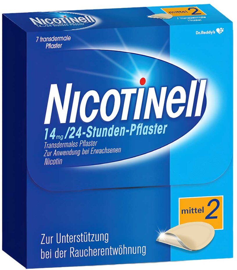 Nicotinell 14mg/24-Stunden-Nikotinpflaster, Mittel (2)