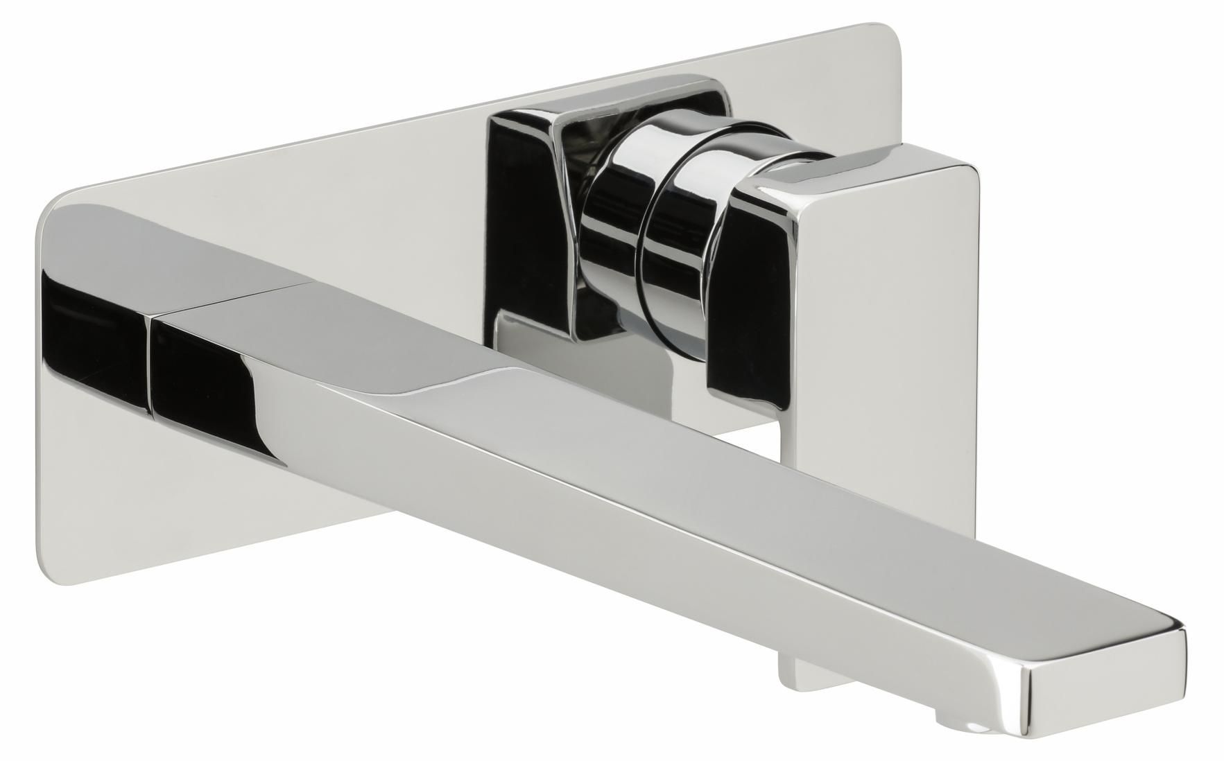 Herzbach CEO Waschtisch-Wandbatterie Farbset 210mm 1 Blende Chrom