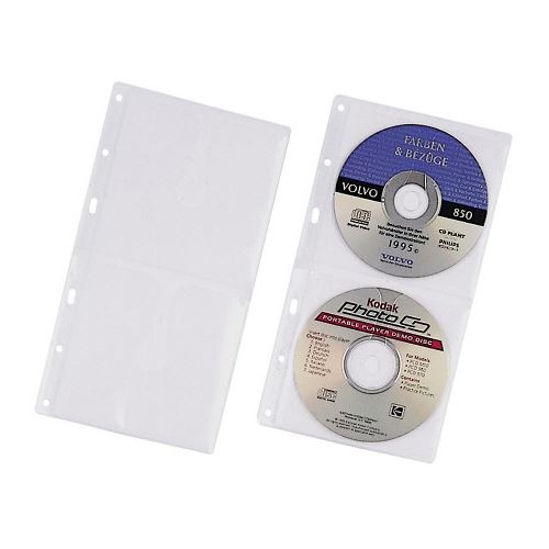 Durable CD-/DVD-Hülle COVER S, für 2 CD's, PP, 156 x 288 mm