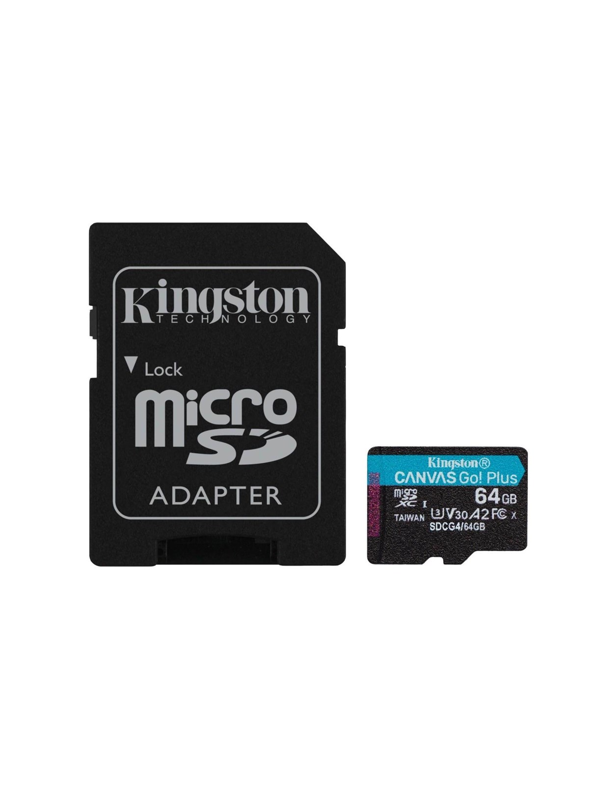 Kingston Canvas Go! Plus microSD/SD - 200MB/s - 64GB