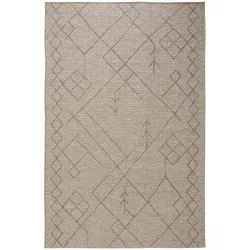 benuta Nest In- & Outdoor-Teppich Naoto Beige 140x200 cm - Teppich für Balkon, Terrasse & Garten