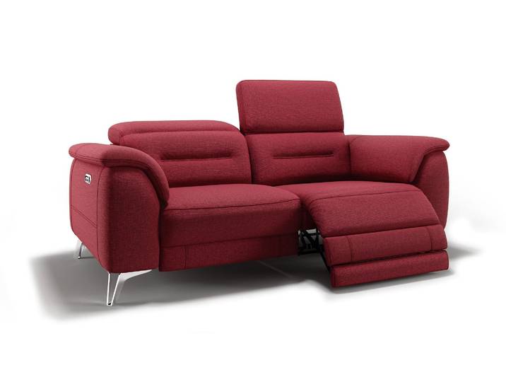 Designer Stoffcouch 2-Sitzer GANDINO Relaxfunktion