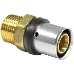 Pressfitting Übergang mit AG - DVGW zertifiziert / Kontur TH (Ausführung: 26 - 1''AG)