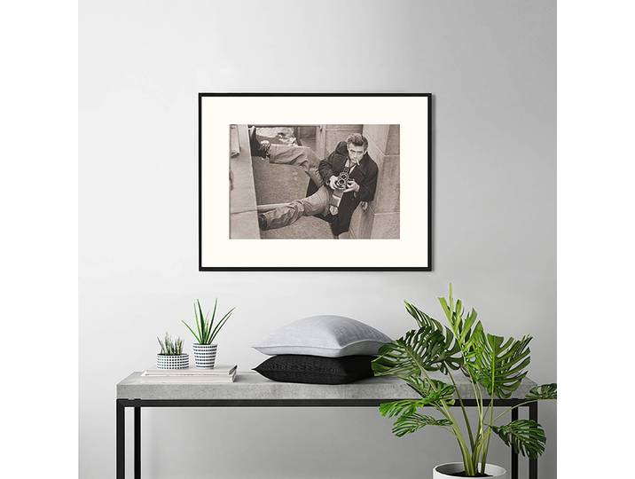 Bild James Dean Rahmen: Massivholz Buche, lackiert Abdeckung: Plexiglas Multicolor 62 x 82cm