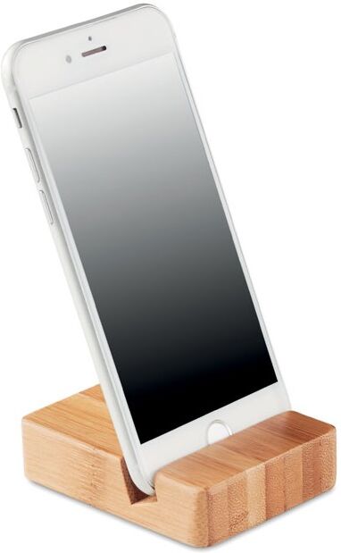 Support de téléphone personnalisable en bambou APOYA Bois