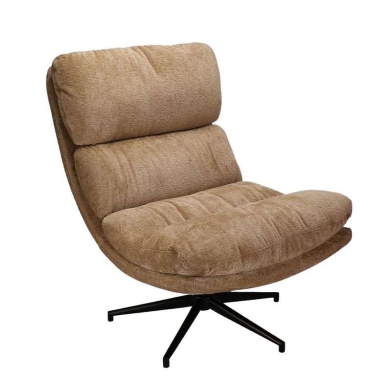 Draaifauteuil Lenny Camel van Budget Home Store