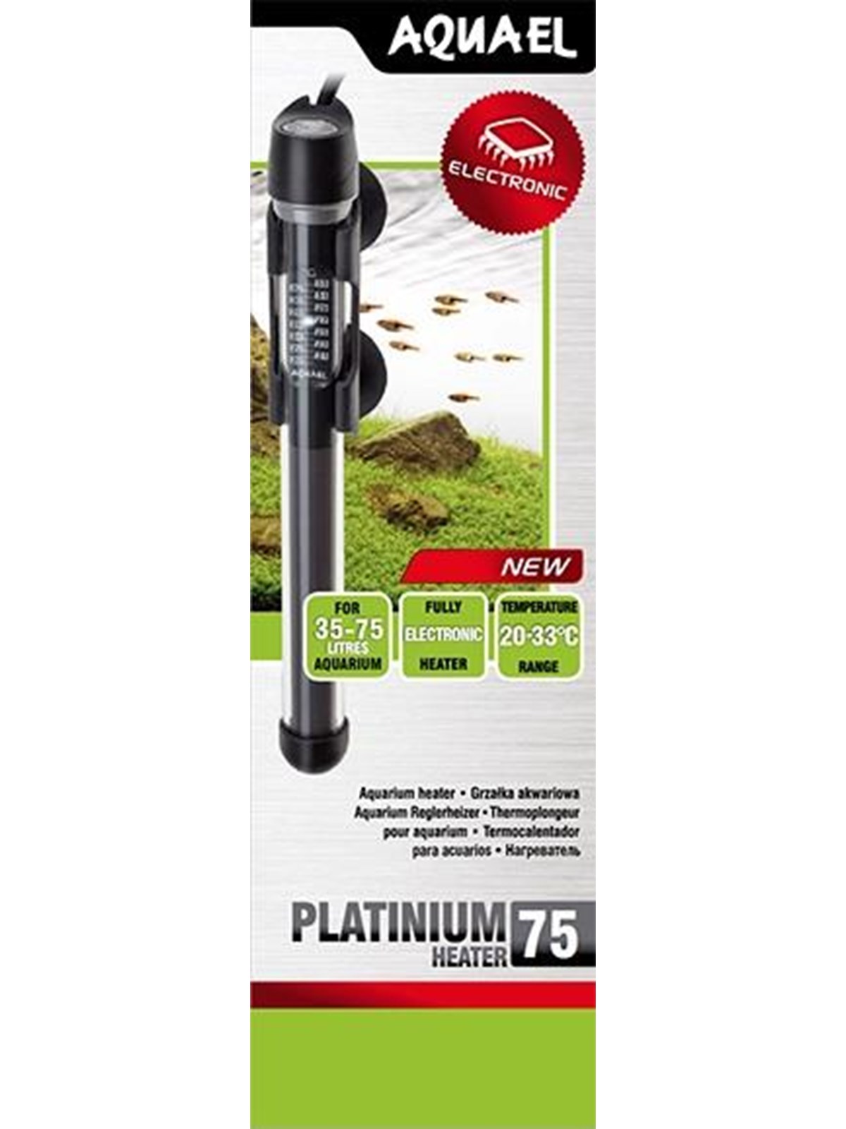 AQUAEL Platinium Aquarium Heater 75W