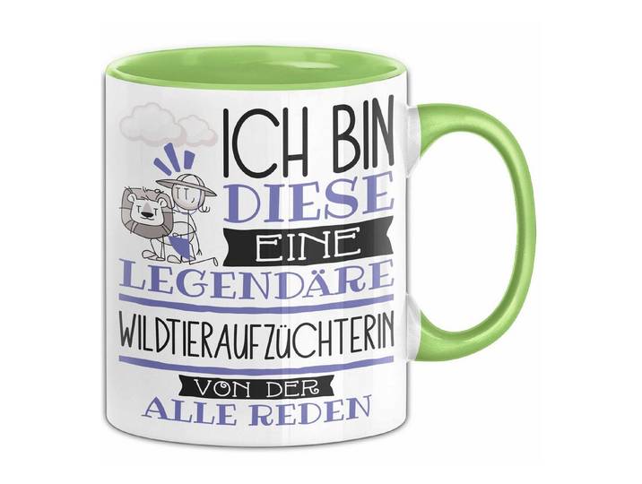 Trendation Tasse Wildtieraufzüchterin Tasse Geschenk Ich Bin Diese Eine Legendäre Wil
