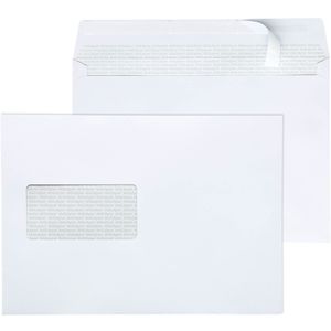 Mailmedia Briefumschläge Maildigital, weiß, C5, mit Fenster, haftklebend, 100g/m², 25 Stück