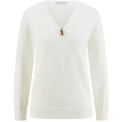 V-Pullover St. Emile weiss, 46