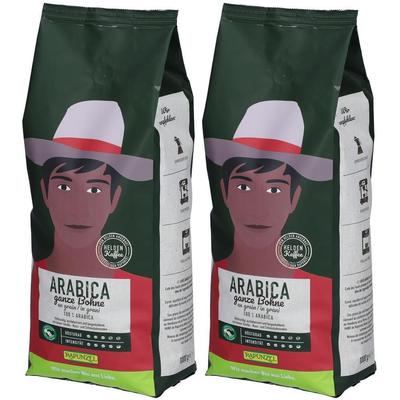 Rapunzel Heldenkaffee Arabica, ganze Bohne Bio 2x 2x1 kg Bohnen