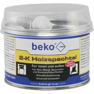 Beko Spachtelmasse 2323501000, 2K Holzspachtel, eiche, für Holz, Innen- & Außenbereich, 1000g