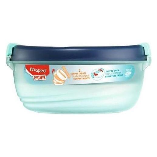 Maped PICNIK Lunchbox ORIGINS, rund, 1,4 l, blau/trkis (1.40 l) (872604)