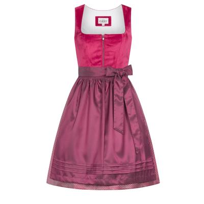 Dirndl NÜBLER "Midi Dirndl Scilla", Damen, Gr. 36, EURO, rosa, Obermaterial: 100% Baumwolle CO., Kleider