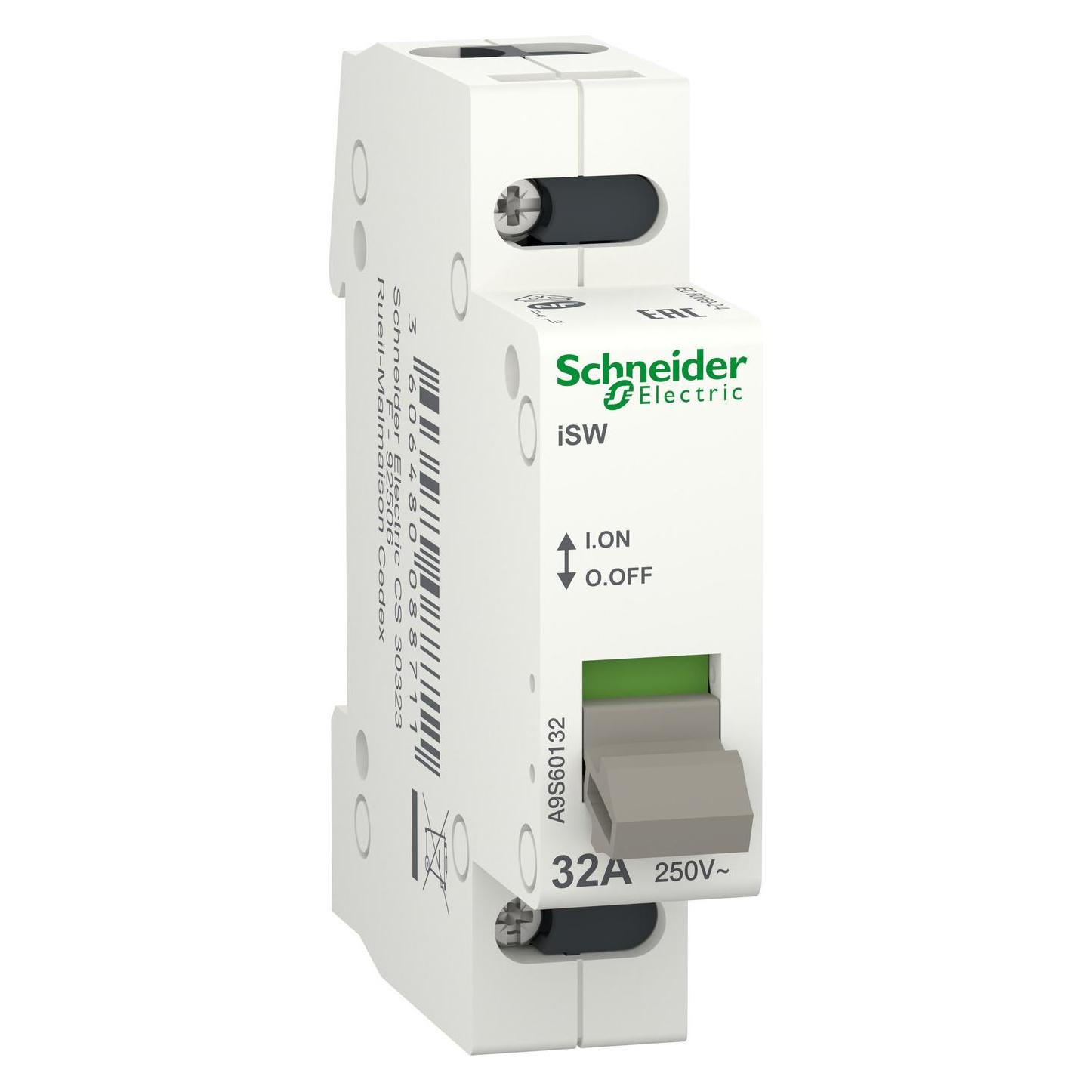 Schneider Electric Acti9 iSW Switch Disconnector 1P 32A (A9S60132)