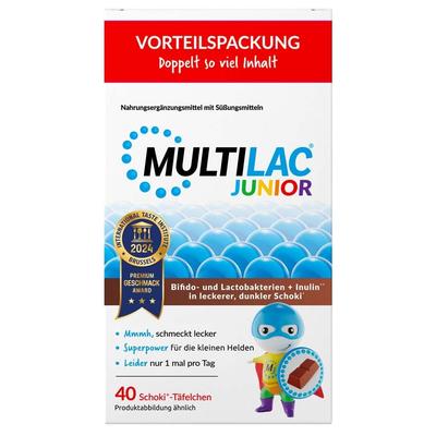 Multilac Darmsynbiotikum Junior Täfelchen 40 St