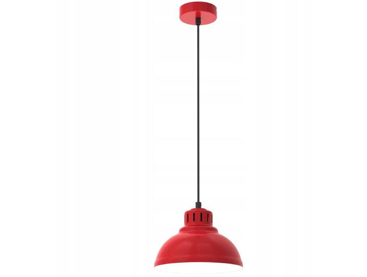 Luminex Sven hanglamp met rode kap - E27 fitting\, loft stijl