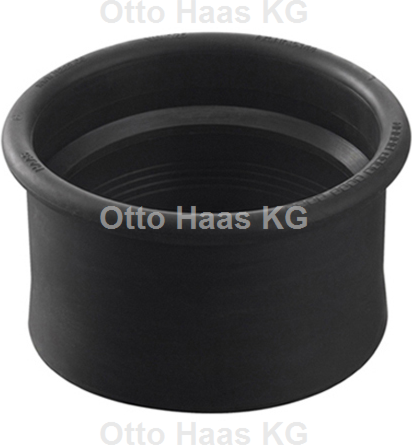 HAAS Rollfix-Verbinder 5142 DN 70, für HT und KG-Rohre, EPDM, schwarz