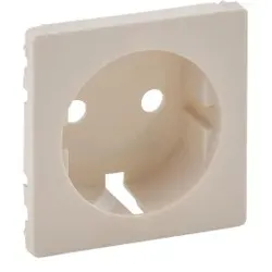 Legrand 755201 Steckdosen-Abdeckung für das Schalterprogramm VALENA LIFE, Farbe: Mandelweiß