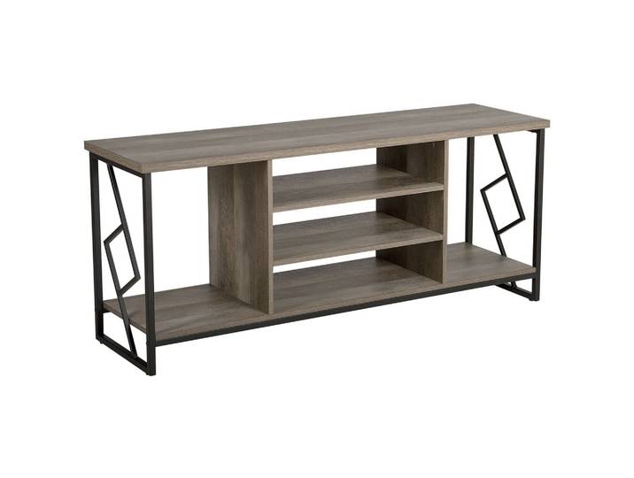 TV-MÖBEL Dunkelbraun, Schwarz FORRES 40/140/60 cm