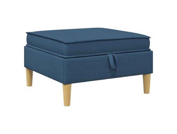 Makastle Sofa Couch Hocker mit Stauraum Blau Stoff
