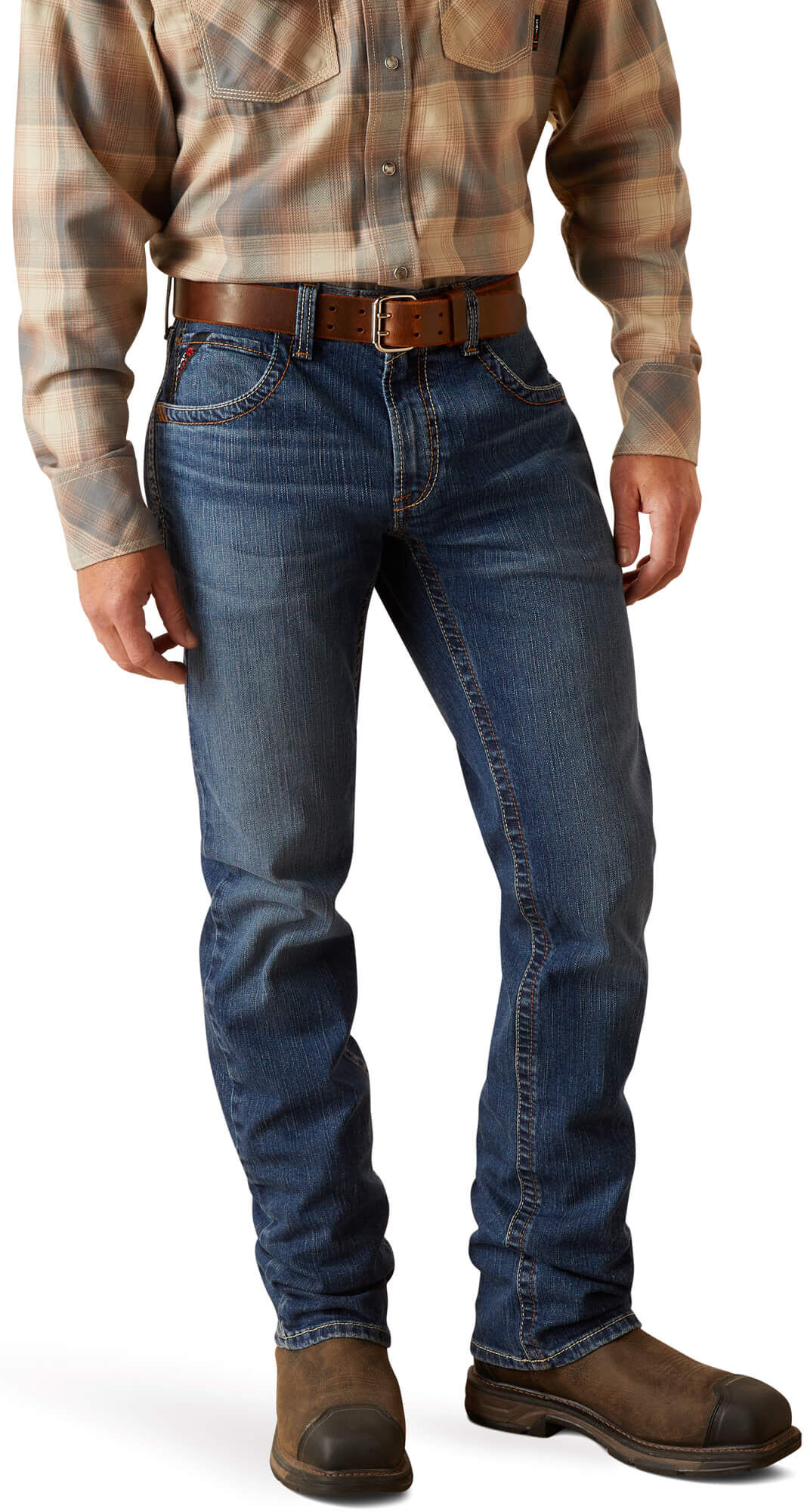 Men's Flame-Resistant M5 Basic Straight Leg Jeans in Havasu, Size: 32 X 38 by Ariat